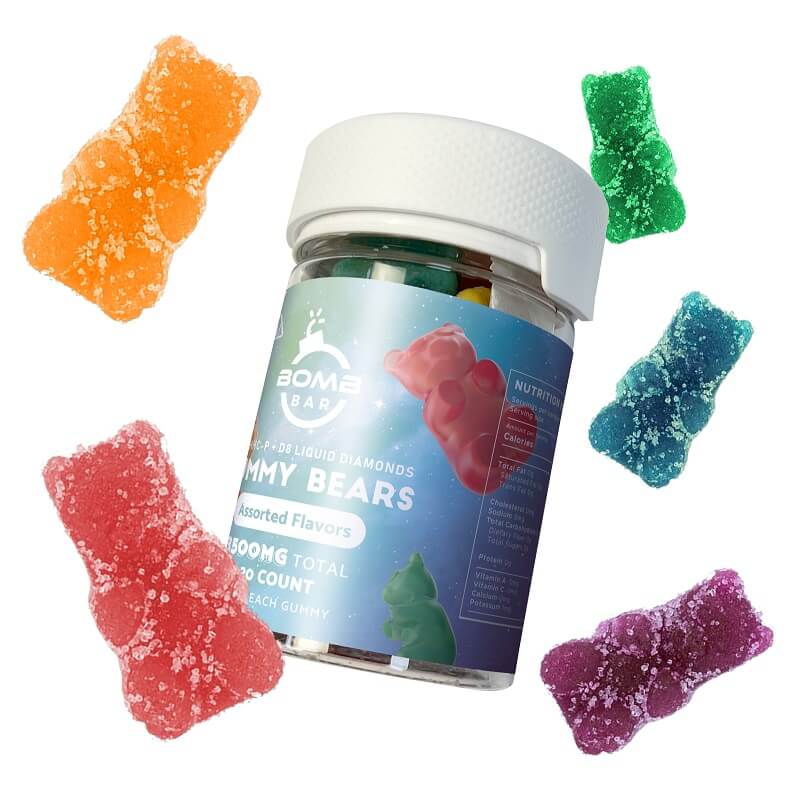 Bomb Bar D11+D8 Liquid Diamonds+HHC-P Gummy Bears | 20 Count | 3500mg