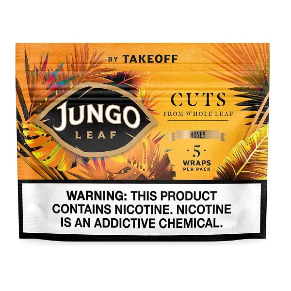 Jungo Leaf Cuts Wraps | 5 Pack | 10 Count Display | Honey