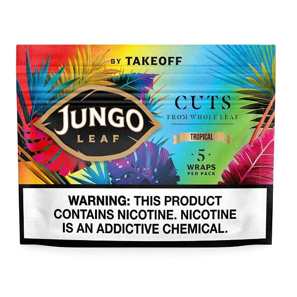 Jungo Leaf Cuts Wraps | 5 Pack | 10 Count Display | Tropical