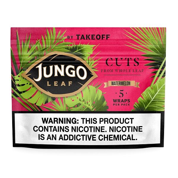 Jungo Leaf Cuts Wraps | 5 Pack | 10 Count Display | Watermelon