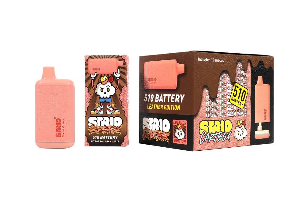 Strio Cartbox 510 Battery Mod | 10 Count Display (Leather Edition) 