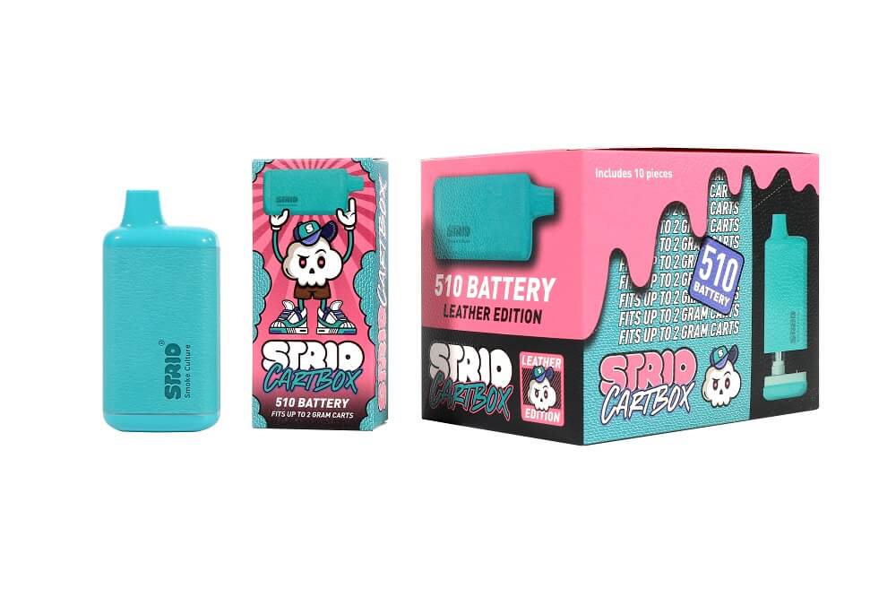 Strio Cartbox 510 Battery Mod | 10 Count Display (Leather Edition) 