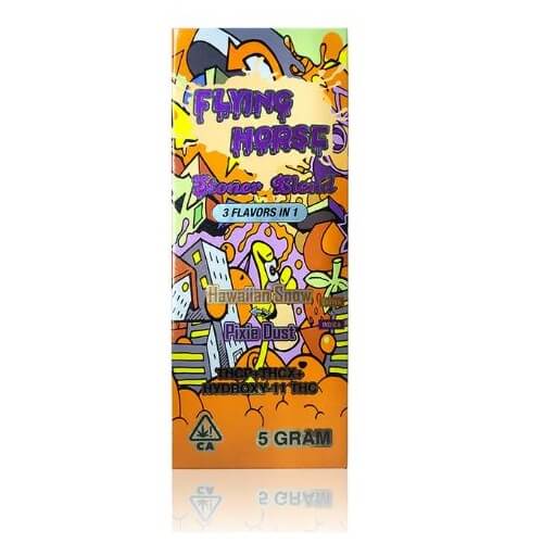 Flying Horse Stoner Blend 2 in 1 Disposable | 5 Gram | 6 Count Display | Hawaiian Haze + Pixie Dust