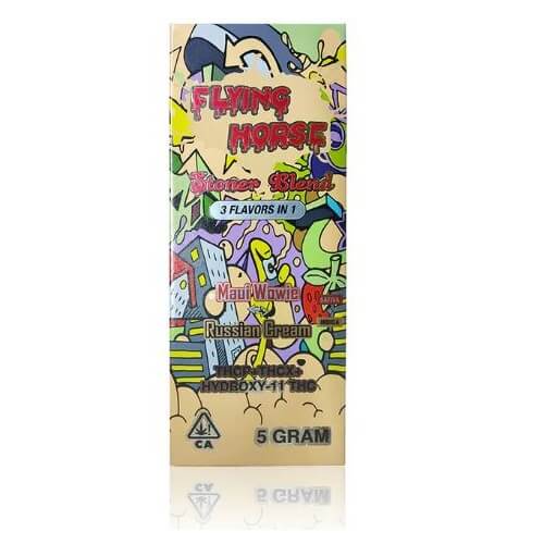 Flying Horse Stoner Blend 2 in 1 Disposable | 5 Gram | 6 Count Display | Maui Wowie + Russian Cream