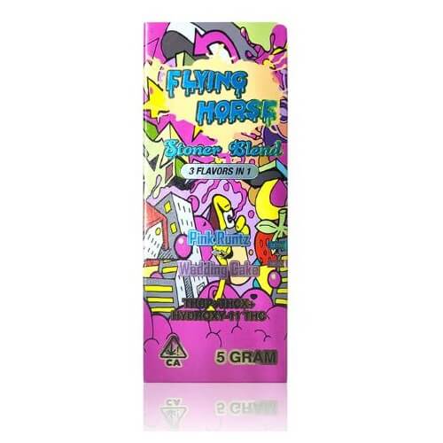 Flying Horse Stoner Blend 2 in 1 Disposable | 5 Gram | 6 Count Display | Pink Runtz + Wedding Cake