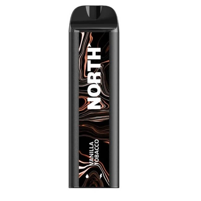 NORTH 5000 Rechargeable Disposable | 5000 Puffs | 5% Nicotine | 10 Count Display | Vanilla Tobacco